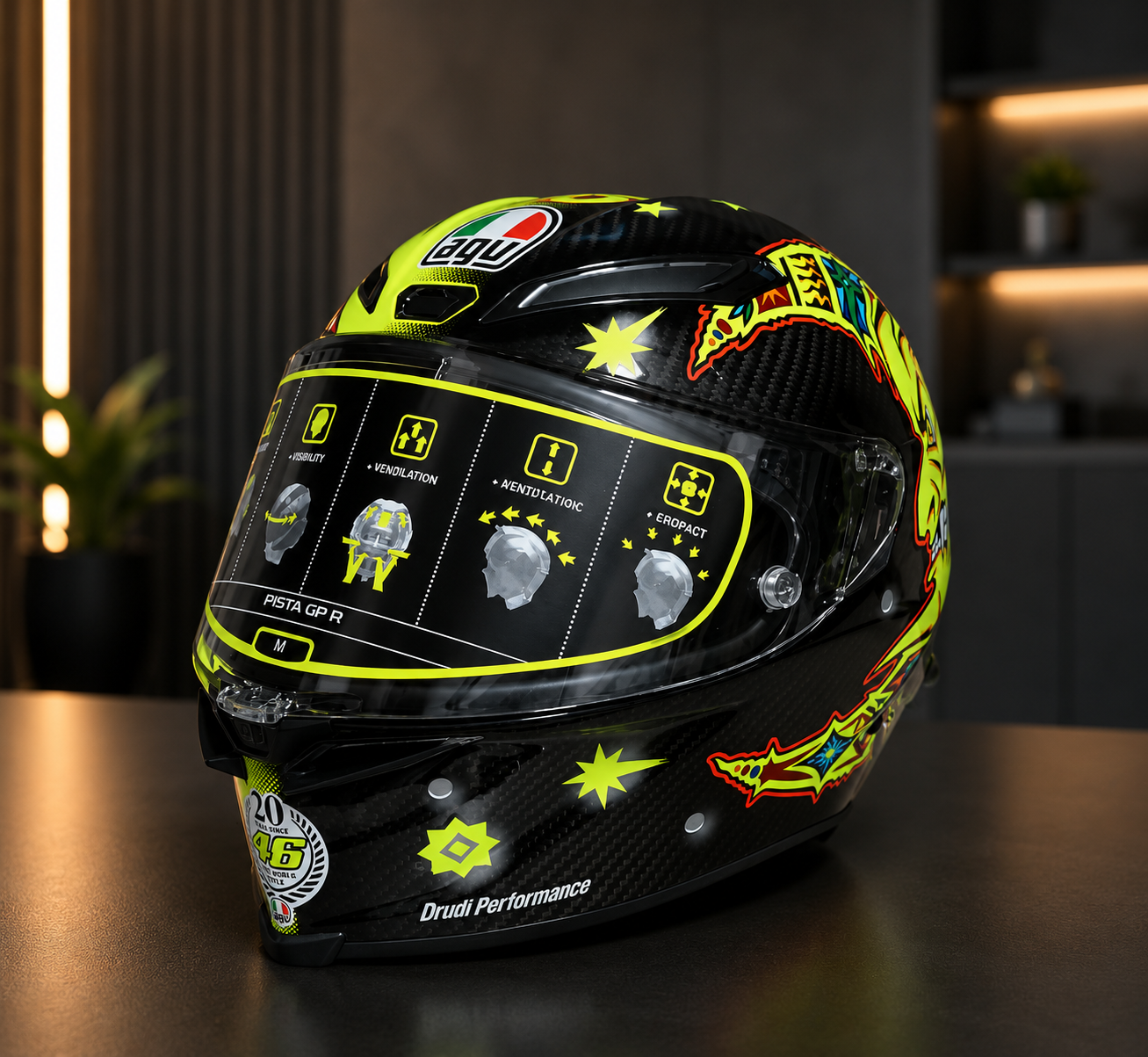AGV Pista GP RR Soleluna Carbon Limited Edition Helmet – Republic Rider